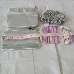 Lot of four cosmetic, travel bags